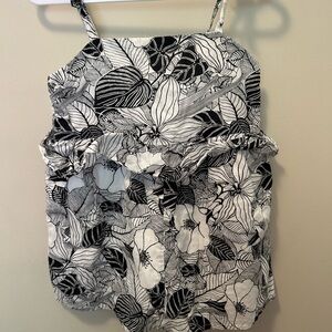 Janie and Jack Black and White Romper